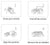Tesla Model 3 Model Y Car Door Open Exit Sticker Decals 8 Pcs/2 Sets
