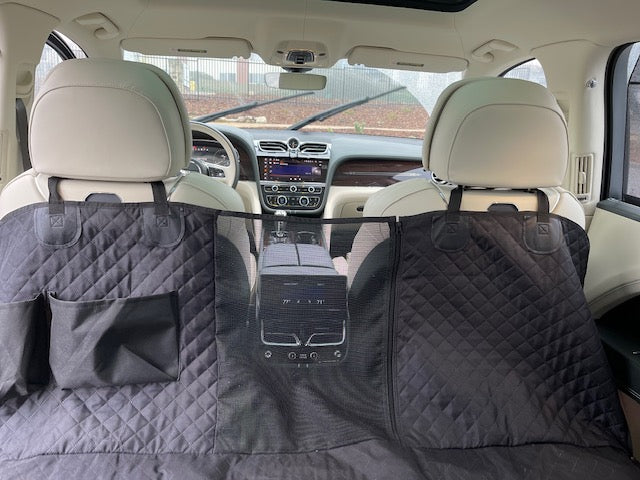 Luxury Pet Car Seat Protector - ADDITIONAL LIMITED TIME 50% AUTOMATIC DISCOUNT AT CHECKOUT - Waterproof - NEW DESIGN with MESH WINDOW!