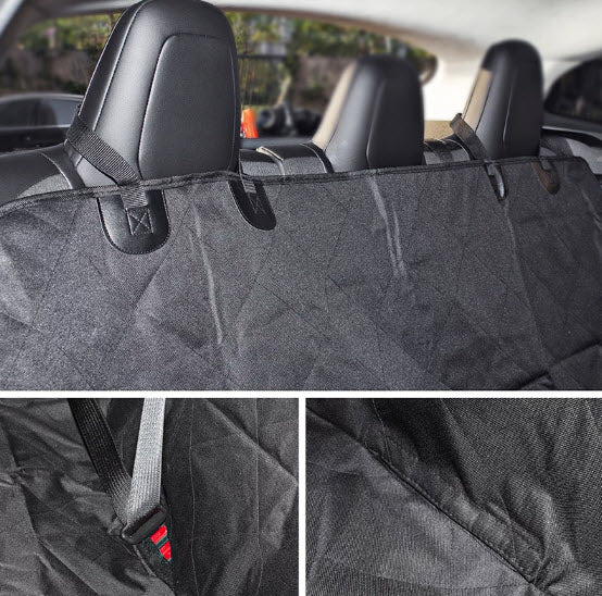 Luxury Pet Car Seat Protector - ADDITIONAL LIMITED TIME 50% AUTOMATIC DISCOUNT AT CHECKOUT - Waterproof - NEW DESIGN with MESH WINDOW!
