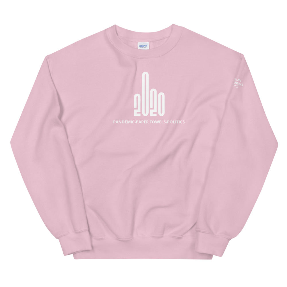 Pink sweatshirt with the F20 design imprinted on it