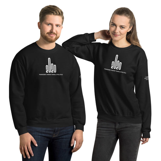 Man and a woman wearing a black sweatshirts with the F20 design imprinted on it