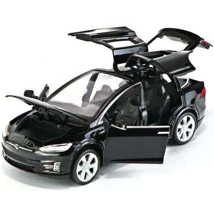 Black Tesla model X toy car