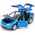 Blue Tesla model X toy car