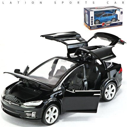 Black Tesla model X toy car